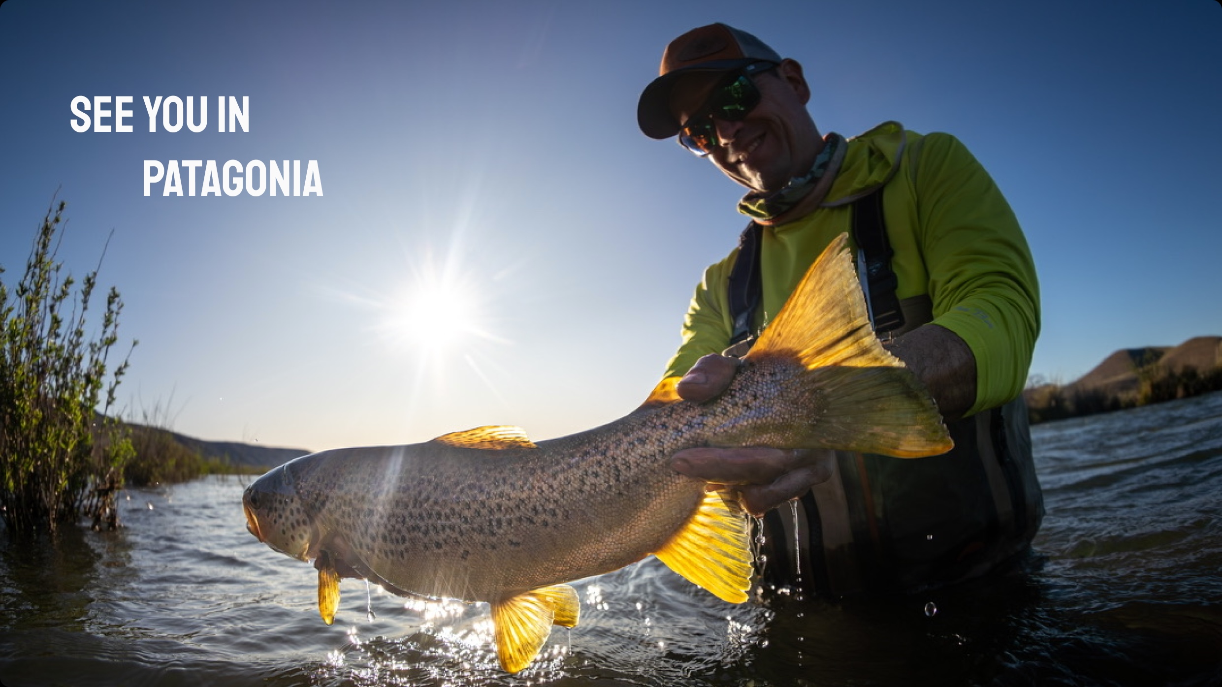 See you in Patagonia &mdash; a lake ringed by the Andes