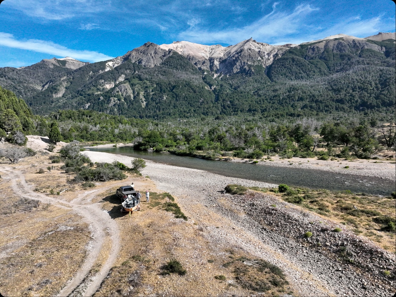 Patagonian valley and river