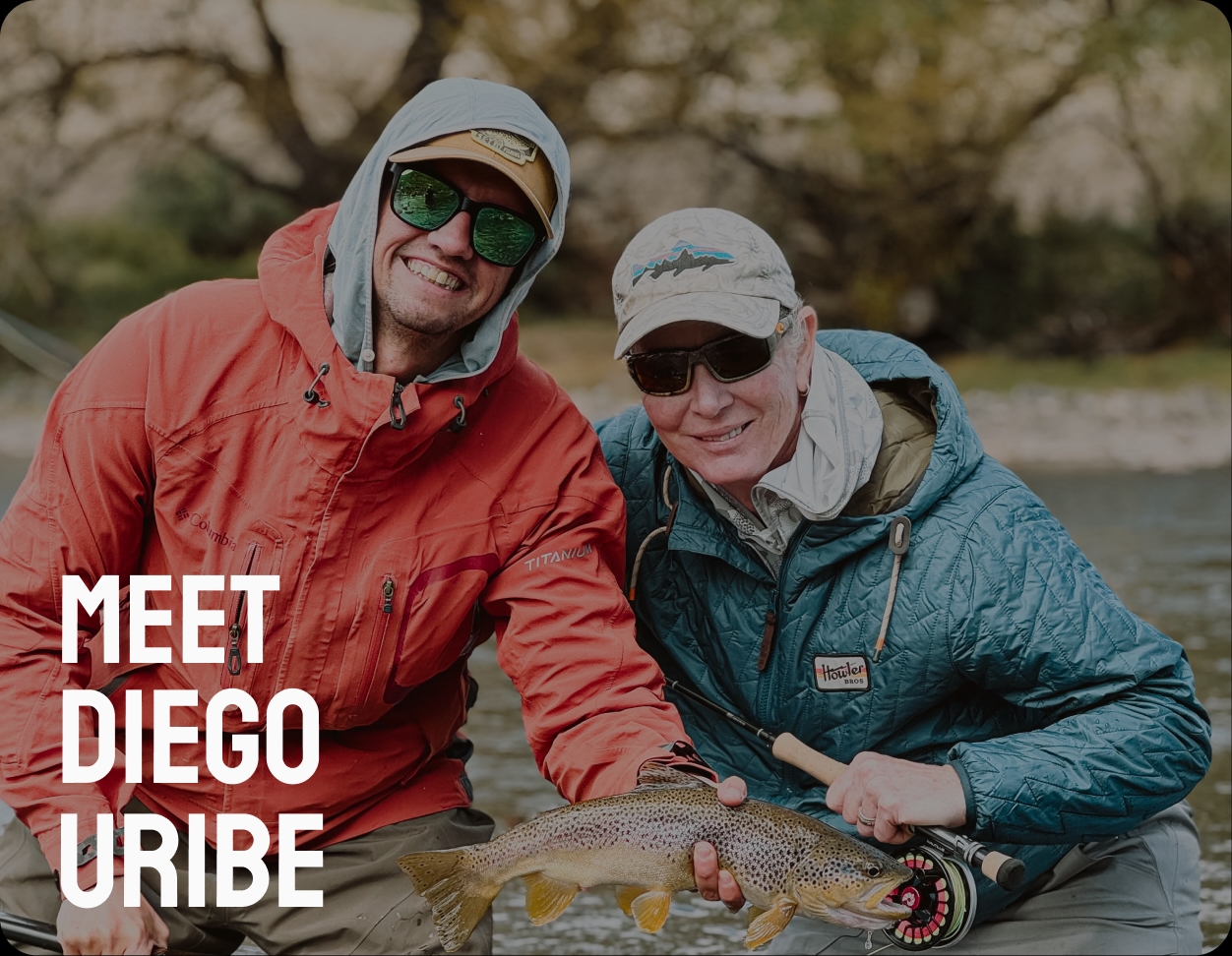 Diego Uribe on the river with a fellow guide